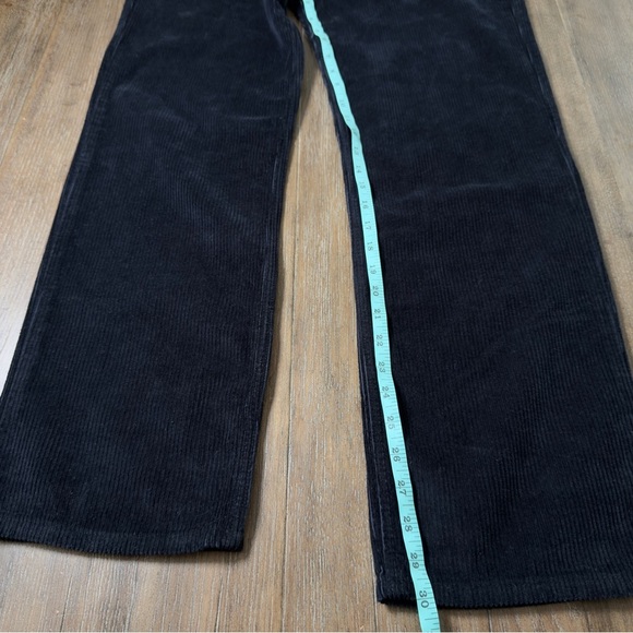 Levi’s Low Pro Pant Mid Rise Black Corduroy Baggy 90s Relaxed Straight Leg - Picture 9 of 11